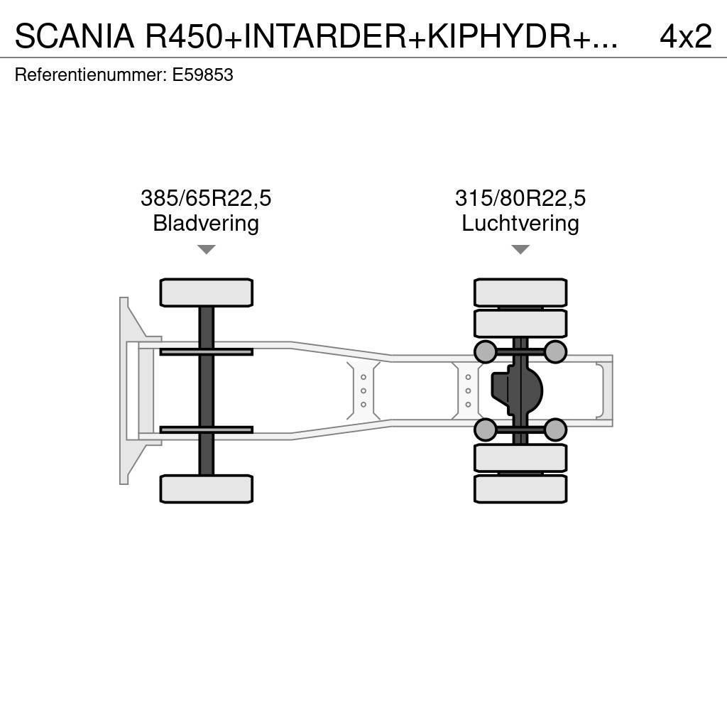 Scania R450+INTARDER+KIPHYDR+65T+FULL OPTION Vilcēji