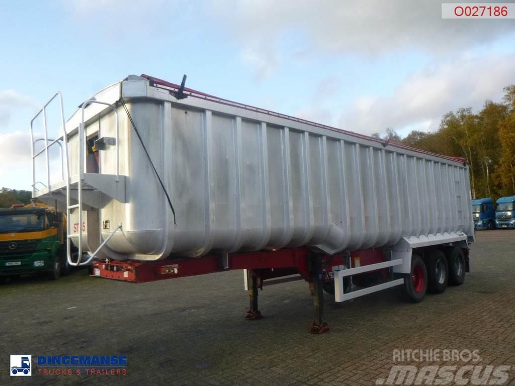 Montracon Tipper trailer alu 53.6 m3 + tarpaulin Piekabes pašizgāzēji
