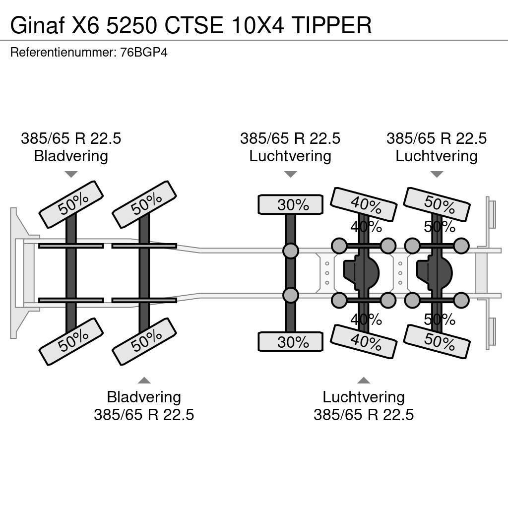 Ginaf X6 5250 CTSE 10X4 TIPPER Pašizgāzējs