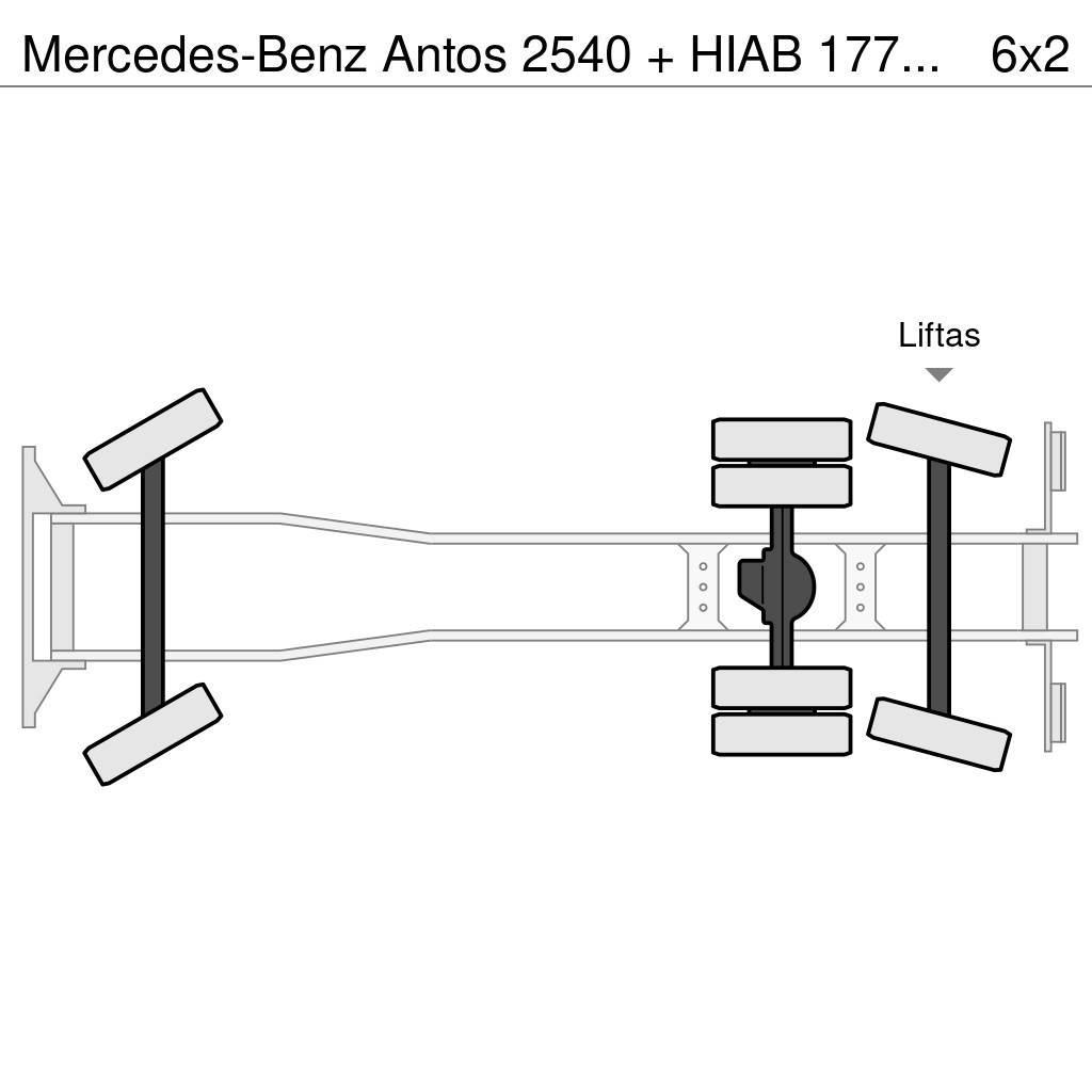 Mercedes-Benz Antos 2540 + HIAB 177K Pro/Hipro Visurgājēji celtņi