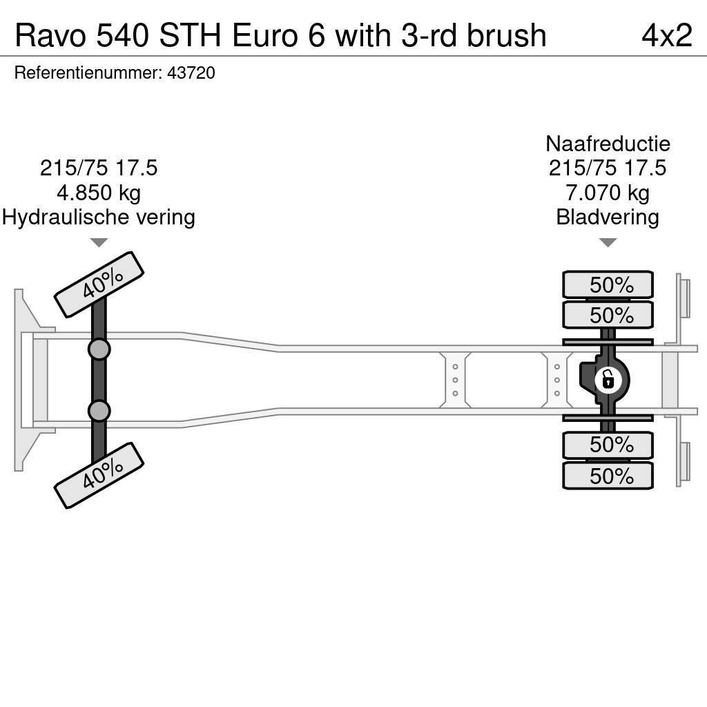 Ravo 540 STH Euro 6 with 3-rd brush Ielu tīrāmās mašīnas