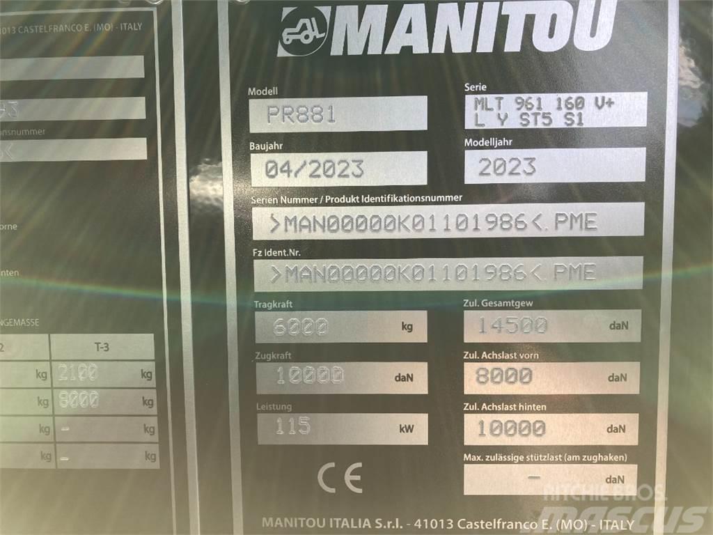 Manitou MLT 961 160 V PLUS Teleskopiskie manipulatori