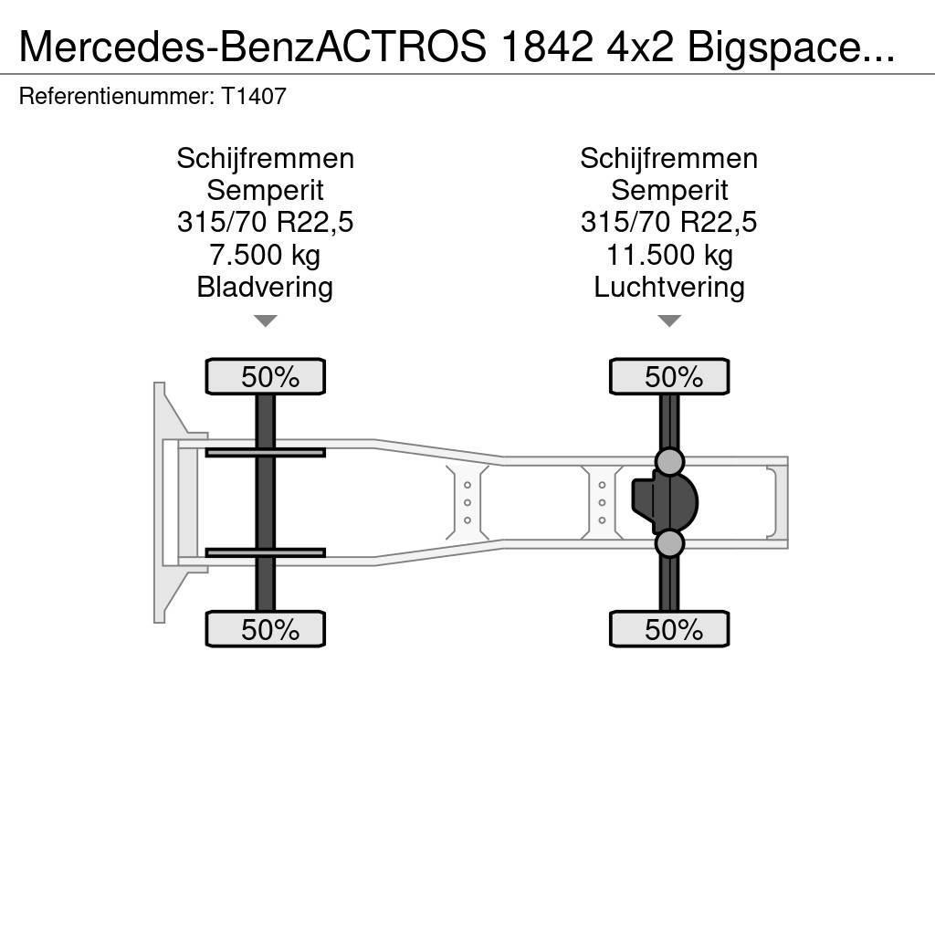 Mercedes-Benz ACTROS 1842 4x2 Bigspace Euro6 - 12.8L - Side Skir Vilcēji