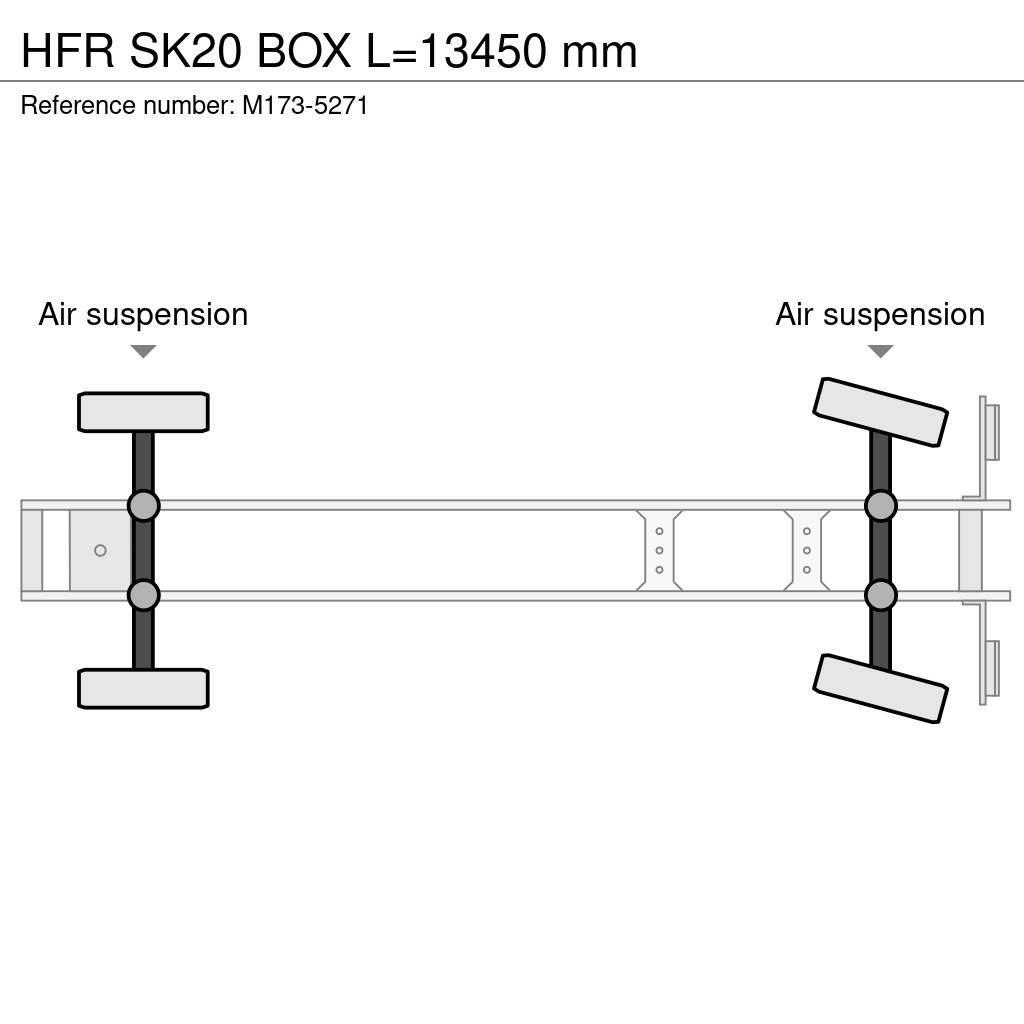 HFR SK20 BOX L=13450 mm Noslēgtās piekabes