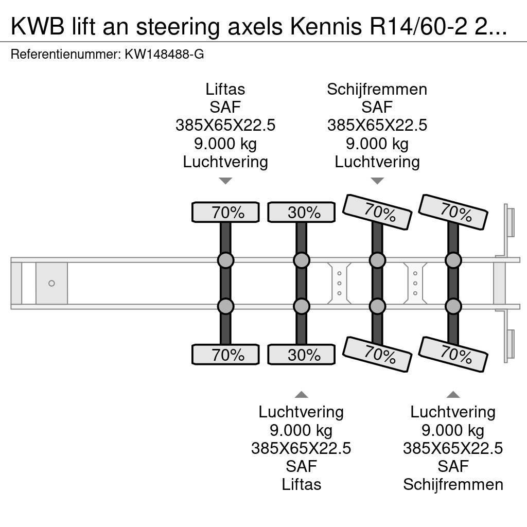  Kwb lift an steering axels Kennis R14/60-2 2015 Tents treileri