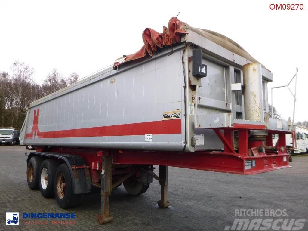 Meierling Tipper trailer alu 21 m3 + tarpaulin Piekabes pašizgāzēji