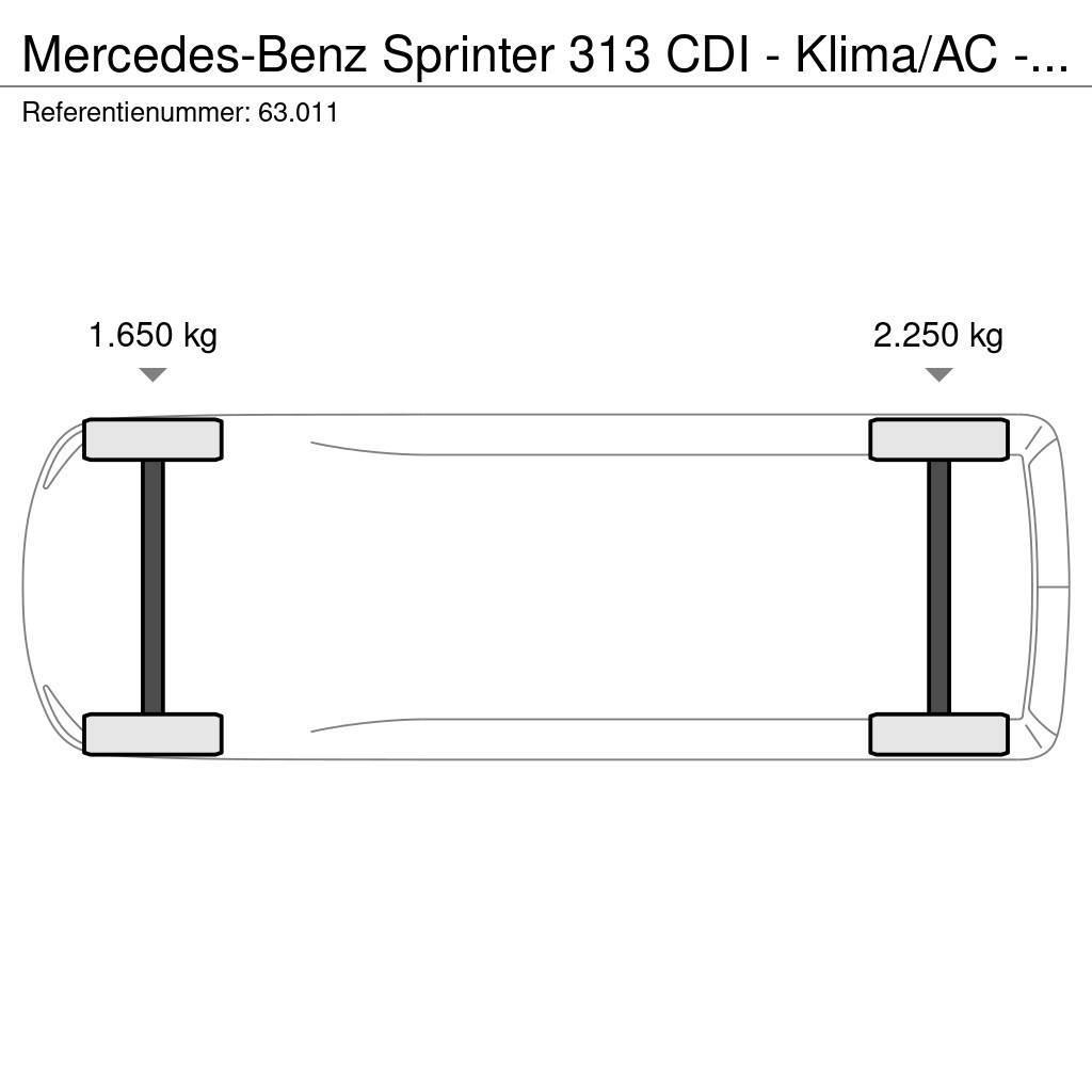 Mercedes-Benz Sprinter 313 CDI - Klima/AC - Joly B9 crane - 5 se Vieglais kravas automobilis/izkraušana no sāniem
