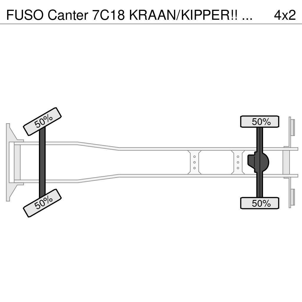 Fuso Canter 7C18 KRAAN/KIPPER!! EURO6!! Visurgājēji celtņi