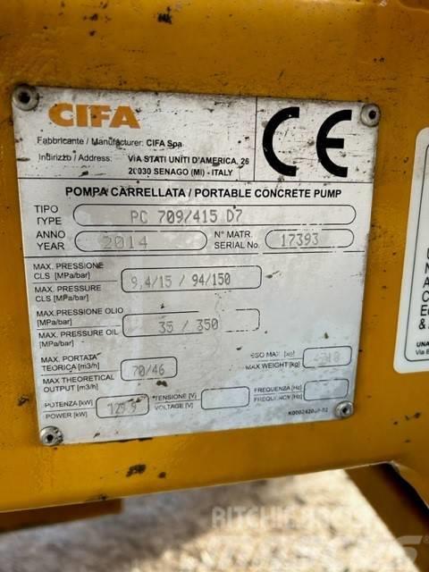 Cifa PC 709 / 415 D7 Kravas mašīna- betona sūknis