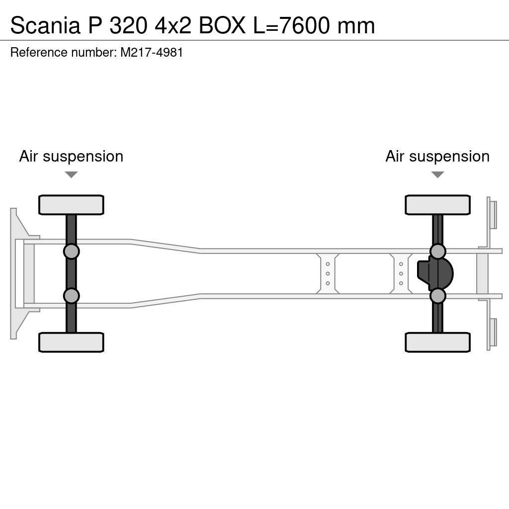 Scania P 320 4x2 BOX L=7600 mm Furgons