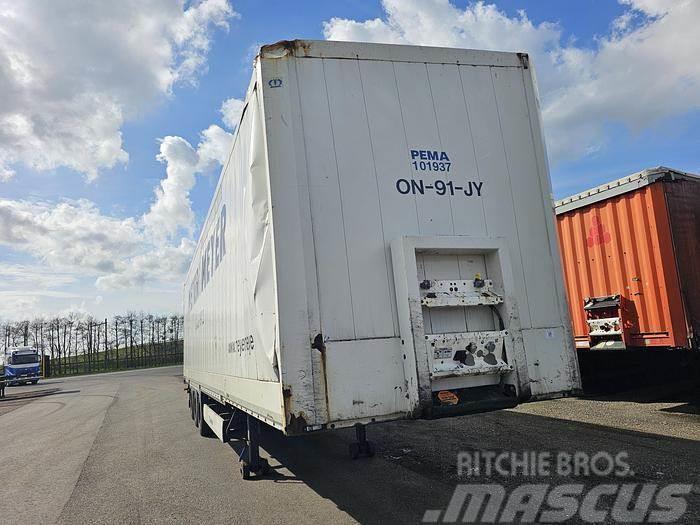 Krone sd | 3 axle mega closed box trailer| damage in fro Citas piekabes