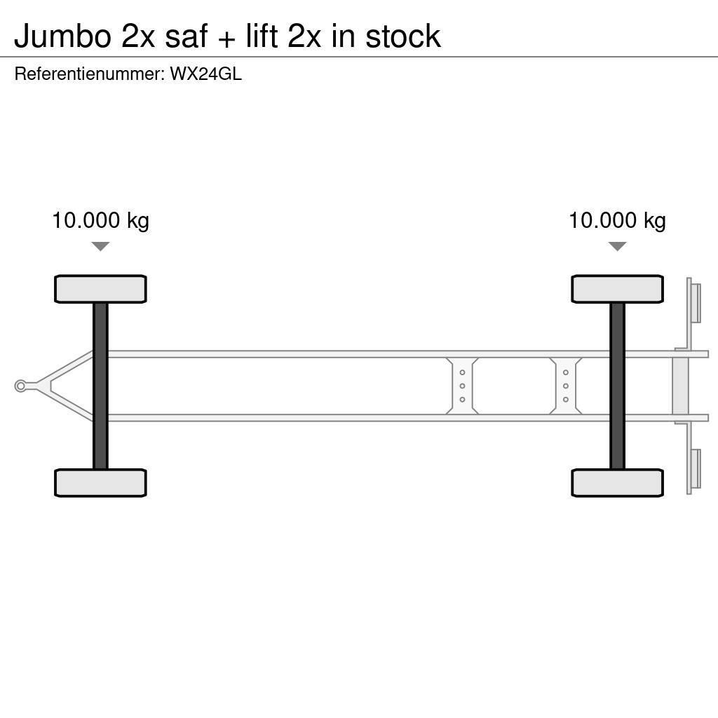 Jumbo 2x saf + lift 2x in stock Furgons