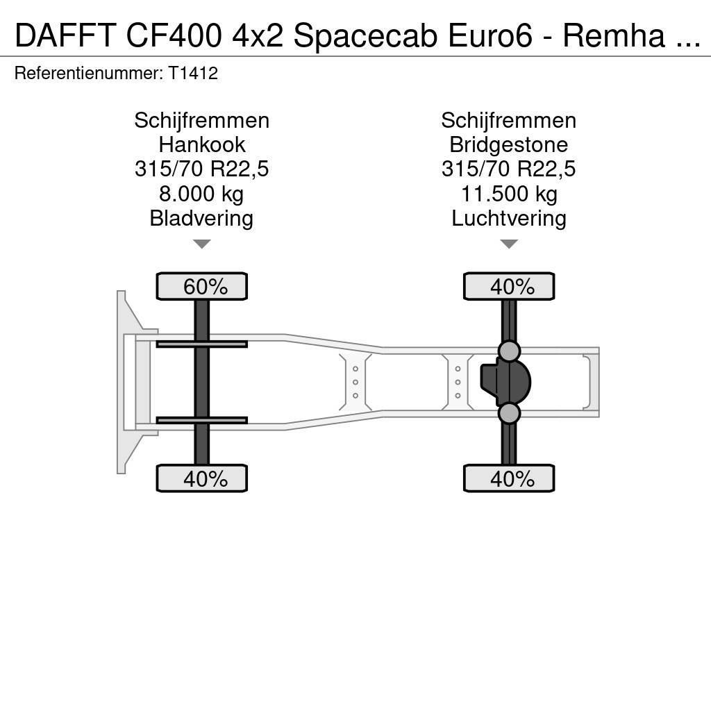 DAF FT CF400 4x2 Spacecab Euro6 - Remha - 615.000km - Vilcēji
