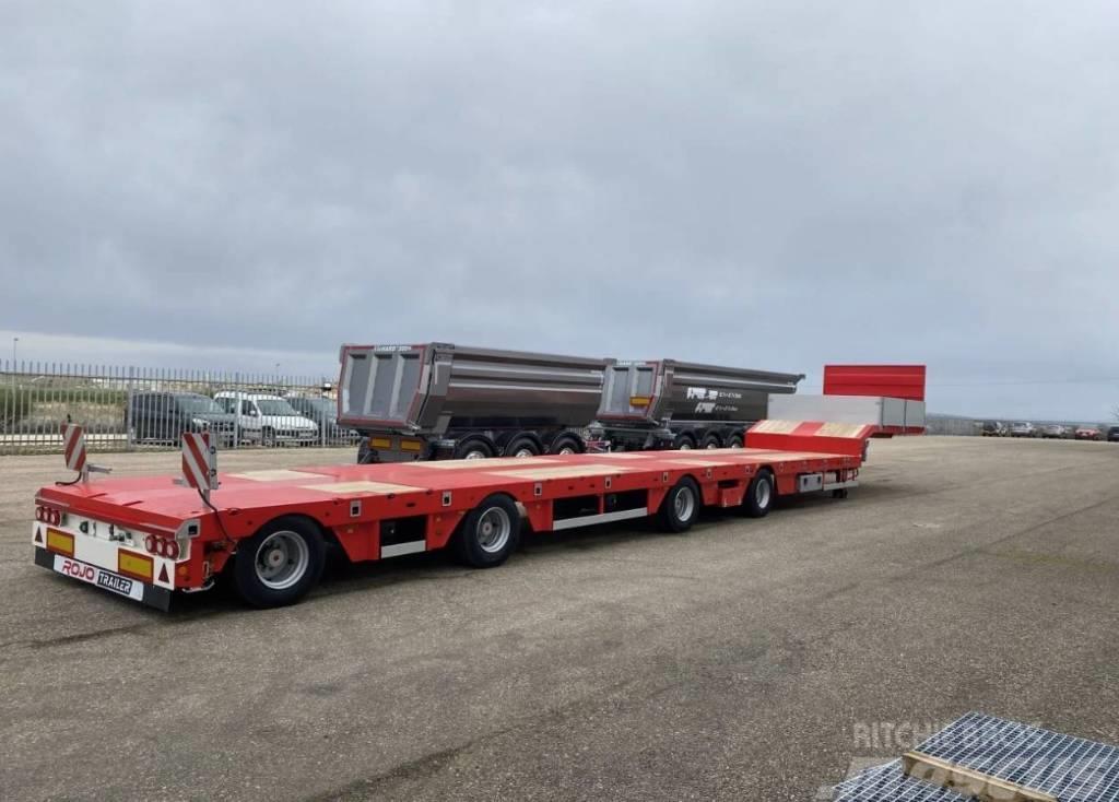 Rojo Trailer 4-axlad låglastande trailer Rak 18,5m Zemie treileri