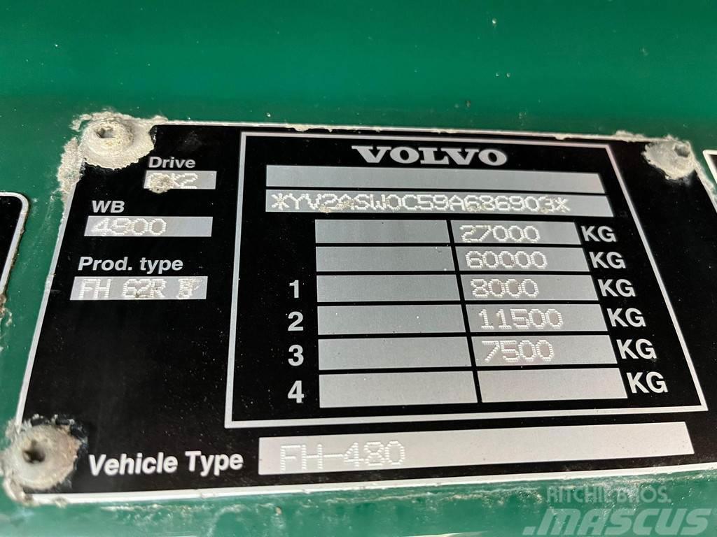 Volvo FH 480 6x2*4 HMF 2420 K5 / PLATFORM L=7116 mm / HY Smagās mašīnas ar celtni