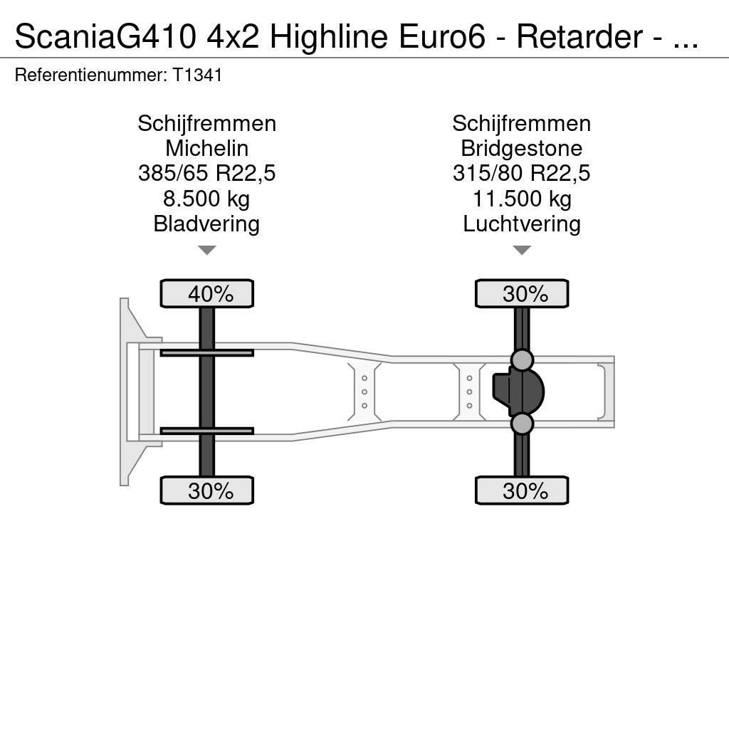 Scania G410 4x2 Highline Euro6 - Retarder - PTO - KiepHyd Vilcēji