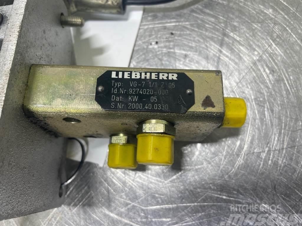 Liebherr A316-9274020/9198863-Servo valve/Pedal Hidraulika