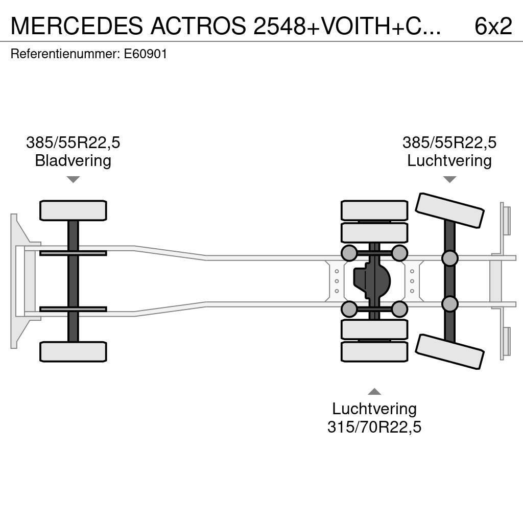 Mercedes-Benz ACTROS 2548+VOITH+CHARIOT EMBARQUER Tents