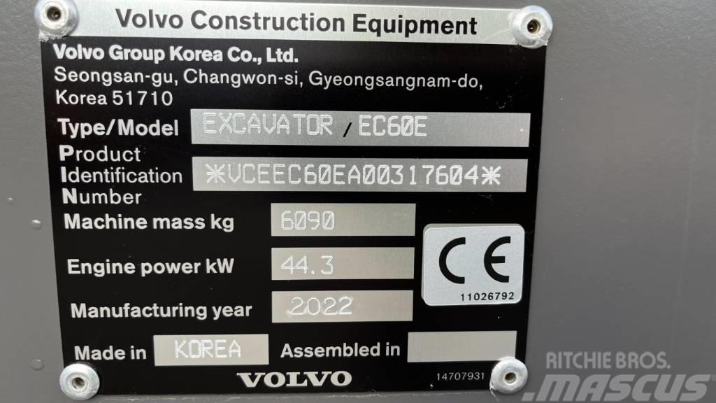 Volvo EC60E Mini ekskavatori < 7 t