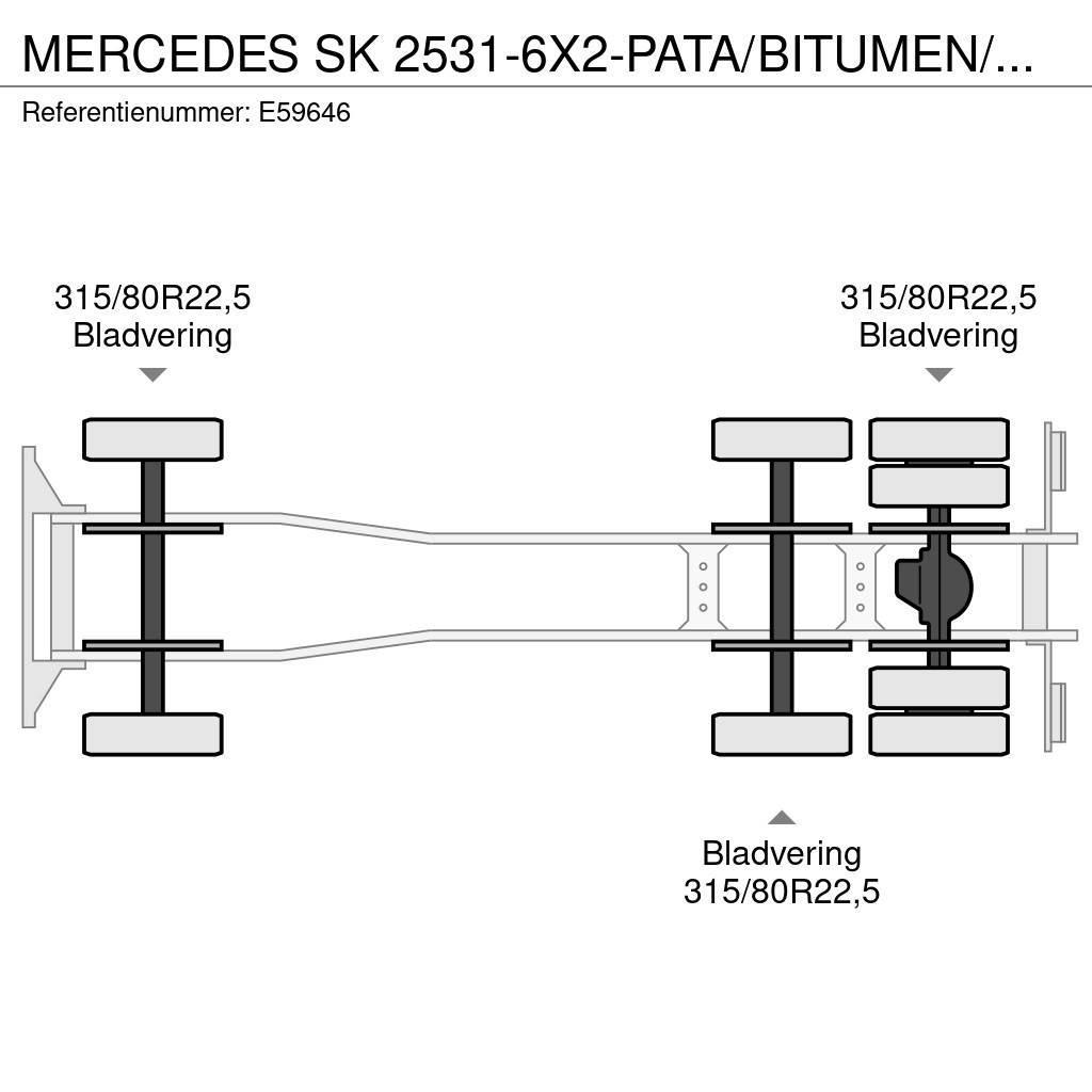 Mercedes-Benz SK 2531-6X2-PATA/BITUMEN/ASFALT/GOUDRON Pašizgāzējs