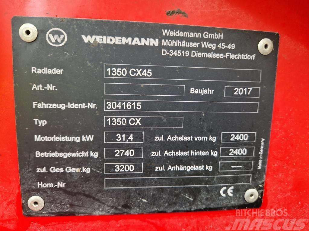 Weidemann 1350 CX45 Hoflader Radlader Hofschlepper Frontālie iekrāvēji un ekskavatori