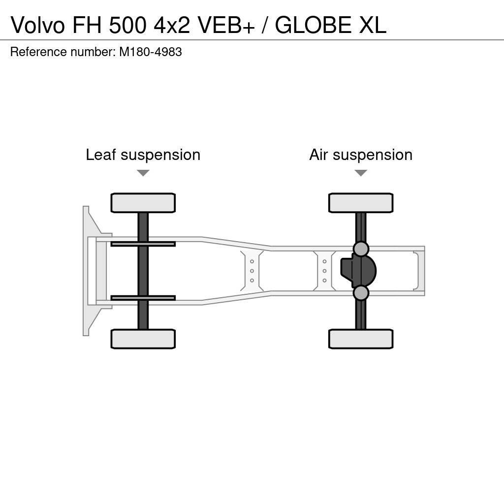Volvo FH 500 4x2 VEB+ / GLOBE XL Vilcēji