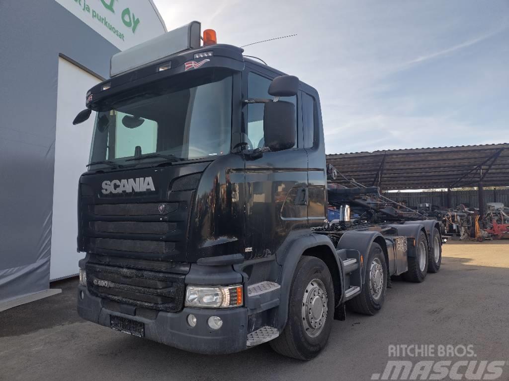 Scania R490 8x4 vaijerilaite,Euro6 Kabeļu pacēlājs nomontējamām kravas mašīnām