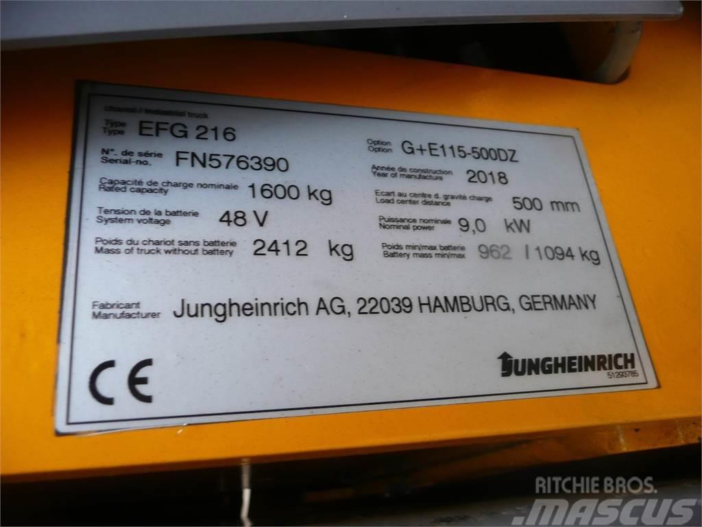 Jungheinrich EFG 216 500 DZ Elektriskie iekrāvēji