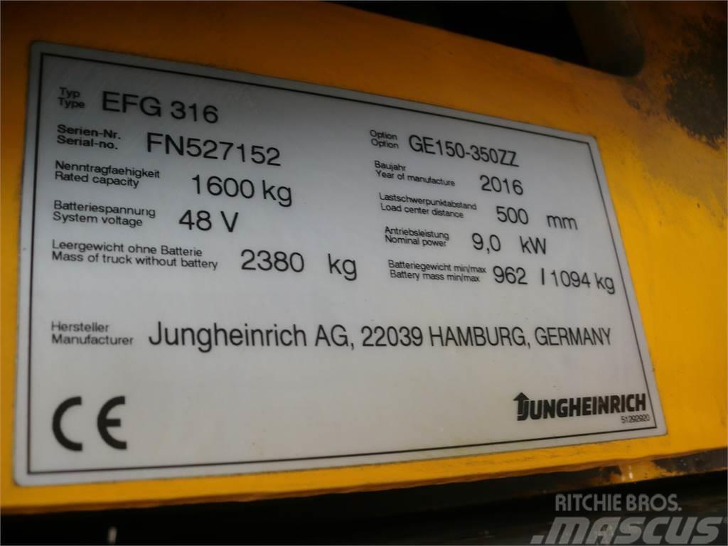 Jungheinrich EFG 316 350 ZT Elektriskie iekrāvēji