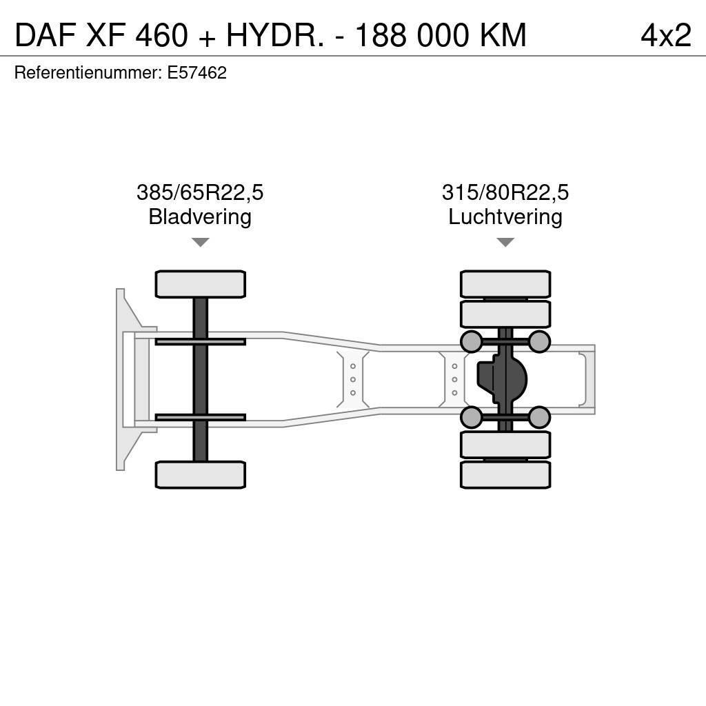 DAF XF 460 + HYDR. - 188 000 KM Vilcēji