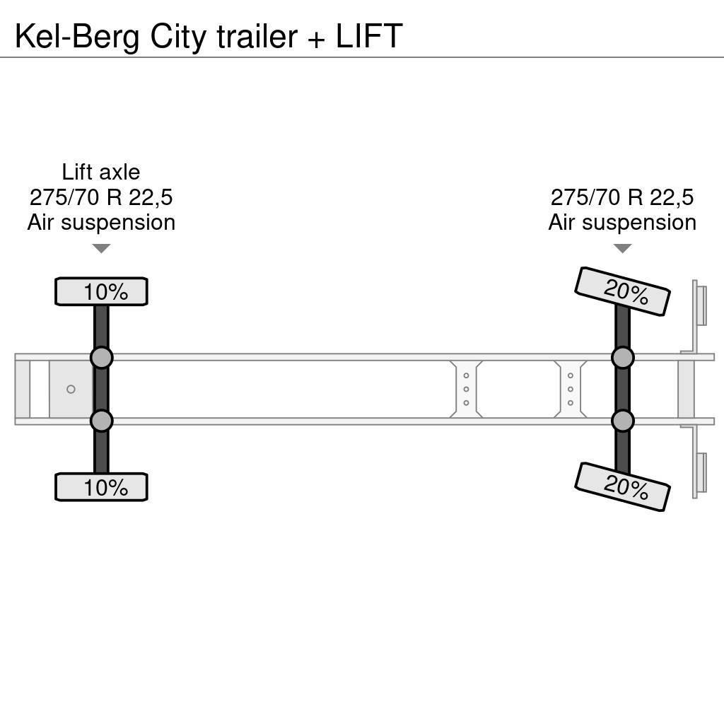 Kel-Berg City trailer + LIFT Tents puspiekabes