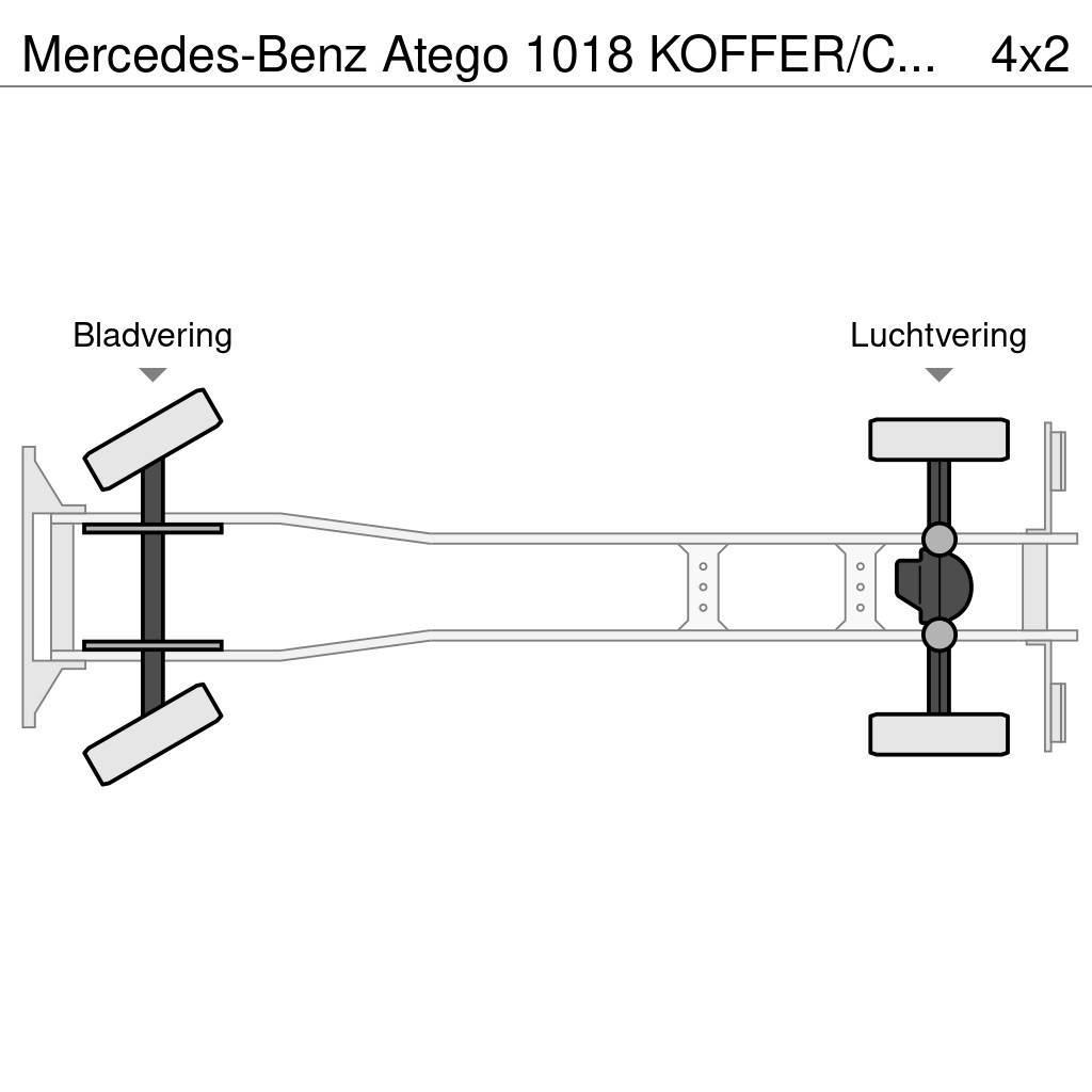 Mercedes-Benz Atego 1018 KOFFER/CAISSE + D'HOLLANDIA 1500 KG Furgons
