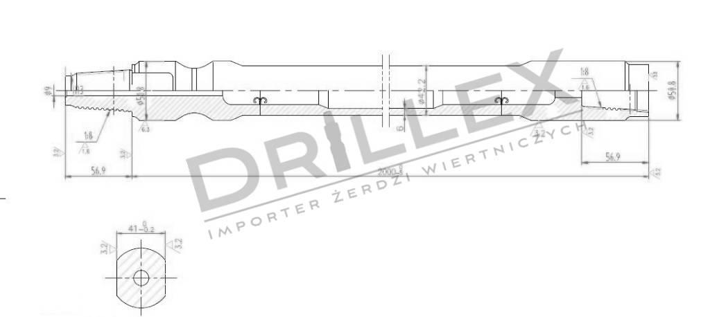 Ditch Witch JT 920 Drill pipes, Żerdzie wiertnicze Horizontālā virziena urbšanas iekārtas