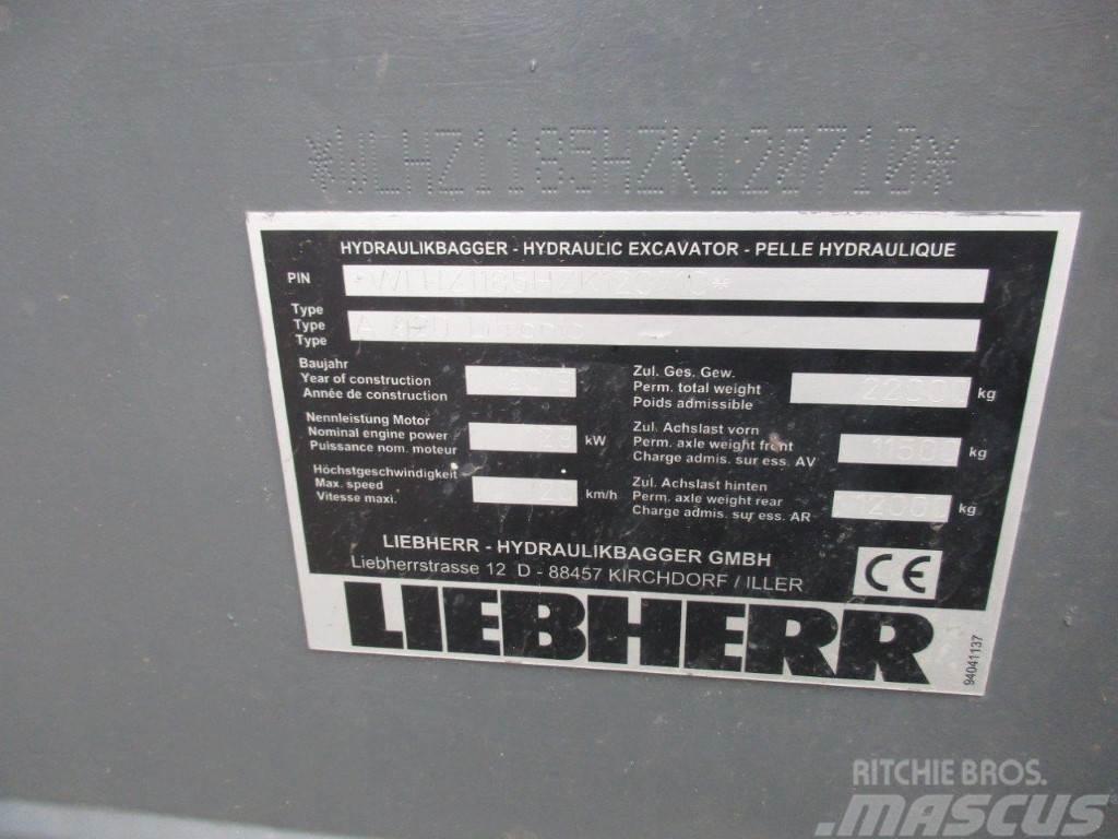Liebherr A 920 Litronic Ekskavatori uz riteņiem