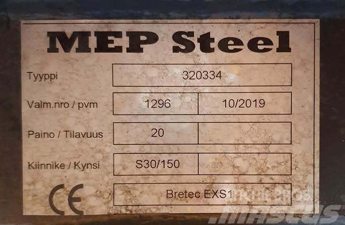  MEP Steel BRETEC EXS1 ISKUVASARAN KIINNIKELEVY S30 Ātrie savienotāji