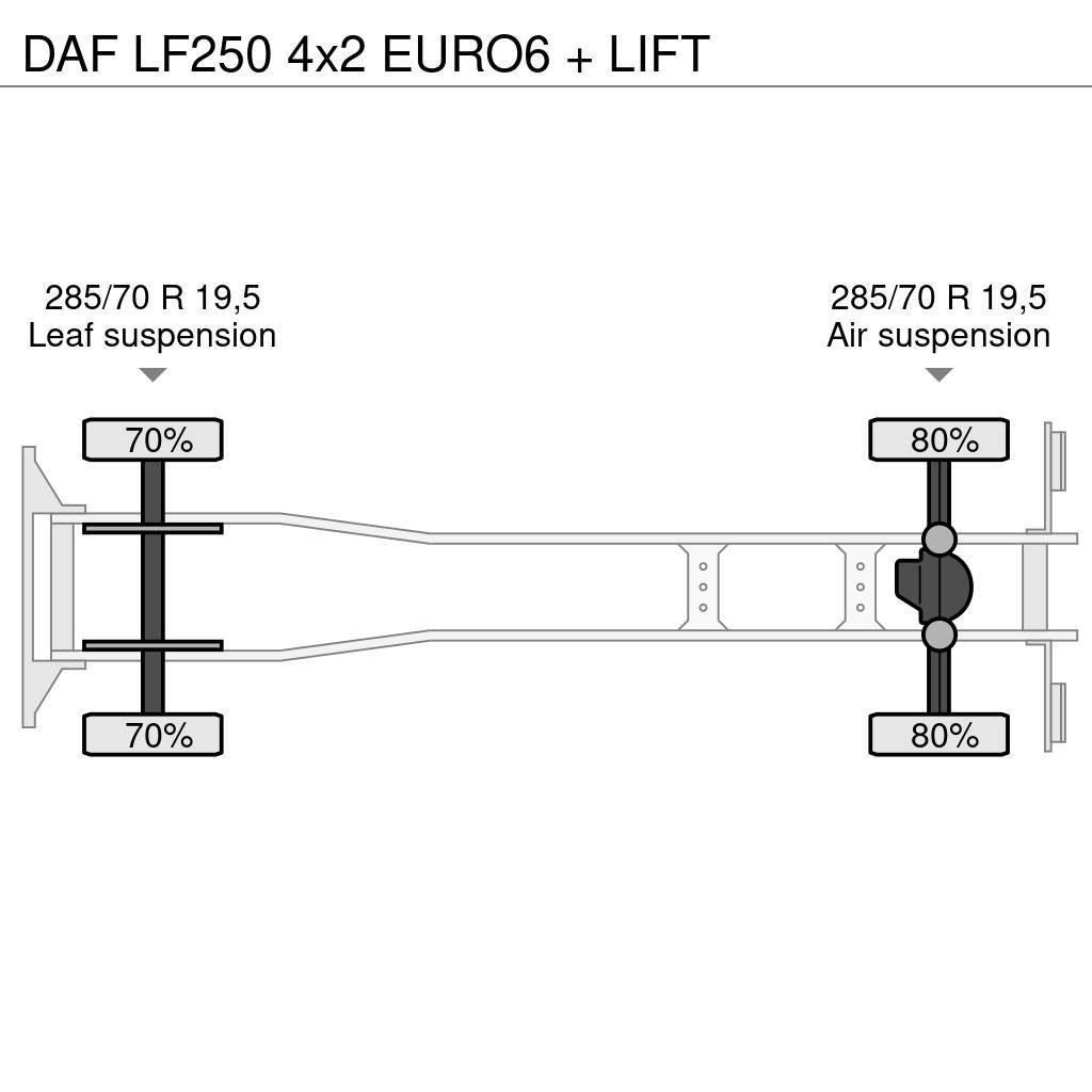 DAF LF250 4x2 EURO6 + LIFT Furgons