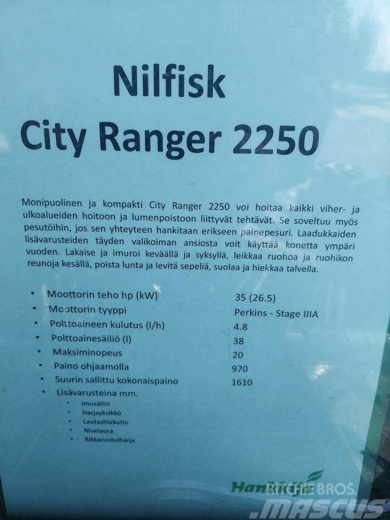  MUUT YMPÄRISTÖKONEET NILFISK CITY RANGER 2250 Cita komunālā tehnika/aprīkojums