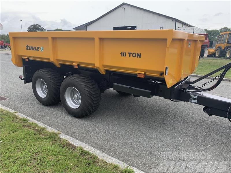 Tinaz 10 tons dumpervogn med hydr. bagklap - 60 cm sider Cita komunālā tehnika/aprīkojums