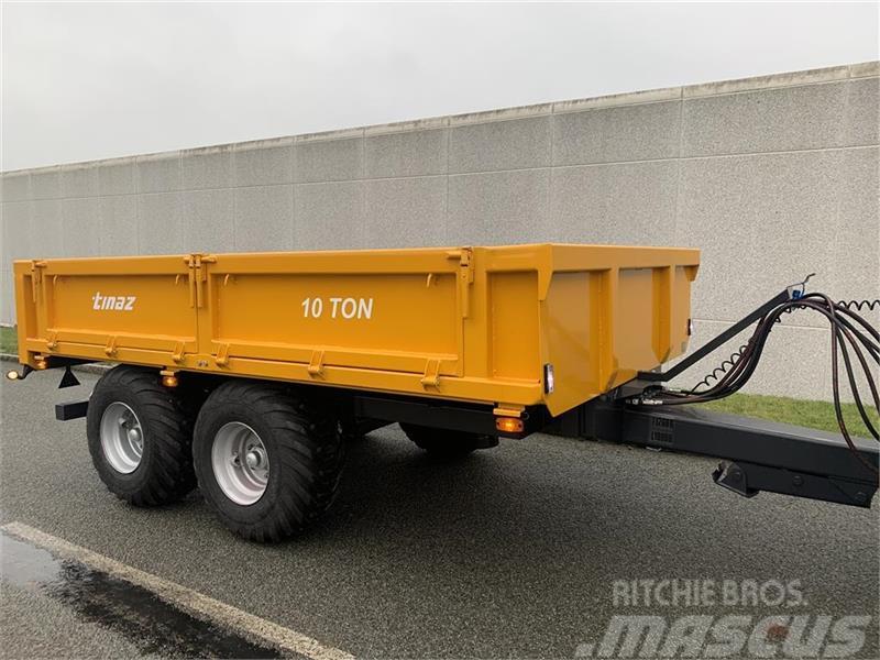 Tinaz 10 tons dumpervogn med slidsker Cita komunālā tehnika/aprīkojums