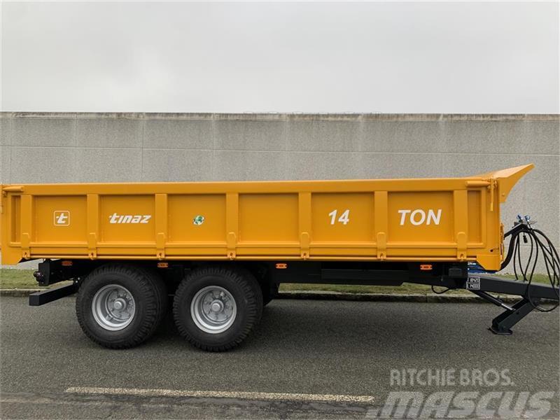 Tinaz 14 tons dumpervogn  med 3 vejstip Cita komunālā tehnika/aprīkojums