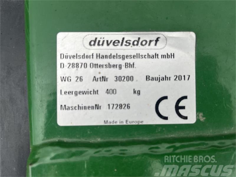Düvelsdorf 2 M GRÆSMARKS-AFPUDSER Pļaujmašīnas