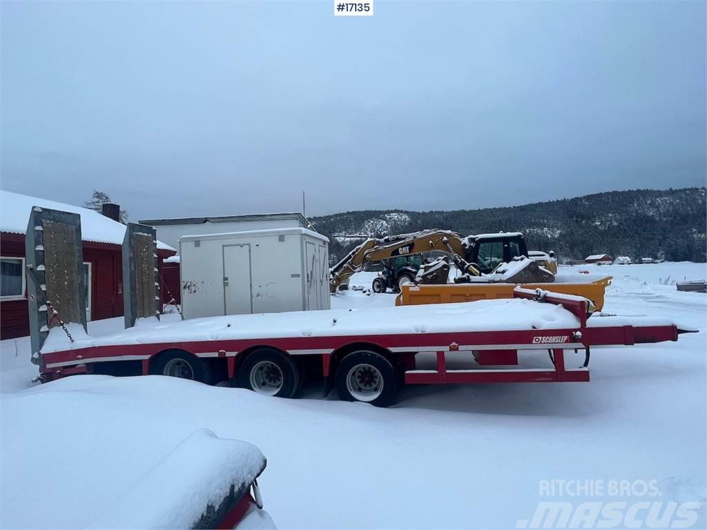  Scanslep machine trailer w/ hydraulic driving brid Citas piekabes