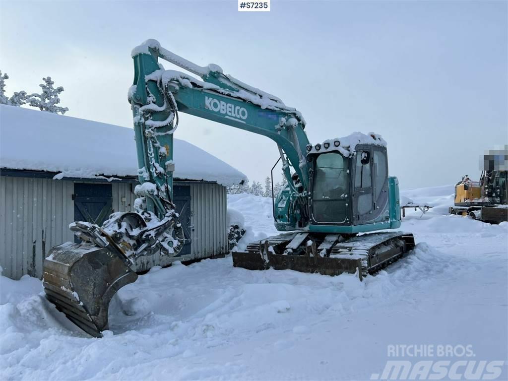 Kobelco SK140 SRLC-5 Excavator with Engcon rototilt Kāpurķēžu ekskavatori