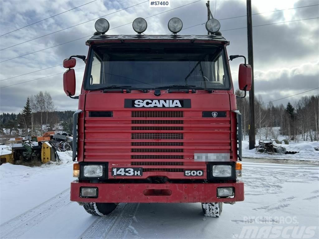 Scania R143 HL 8x2 59 with Atlas Copco XRVS466 compressor Pilsētas atkritumvedēji