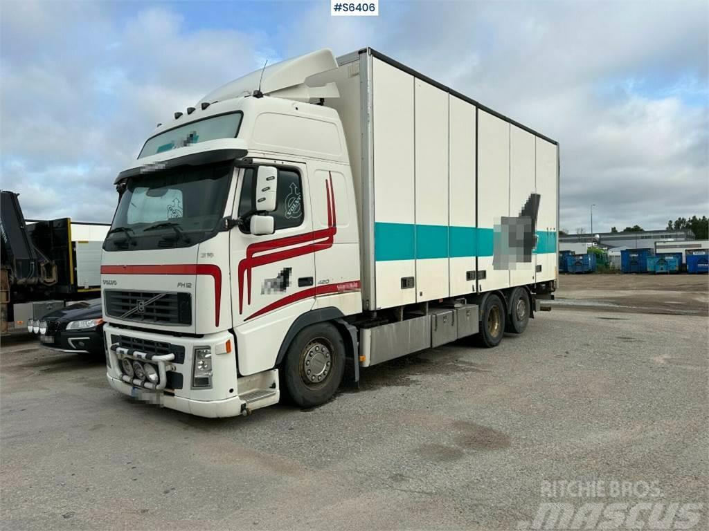 Volvo FH12 6x2 Box truck with opening side and tail lift Furgons