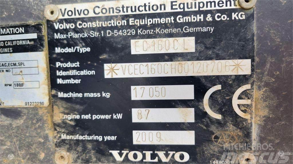 Volvo EC 160 CL + ROTOTILT + 3 BUCKE Kāpurķēžu ekskavatori