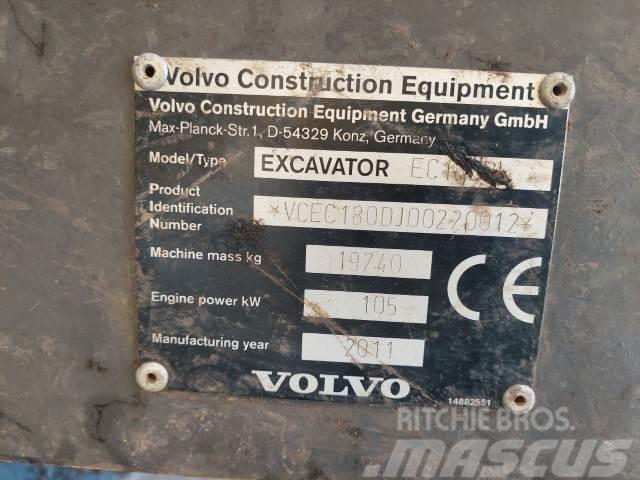 Volvo EC180DL Kāpurķēžu ekskavatori