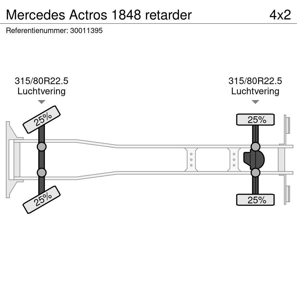 Mercedes-Benz Actros 1848 retarder Šasija ar kabīni