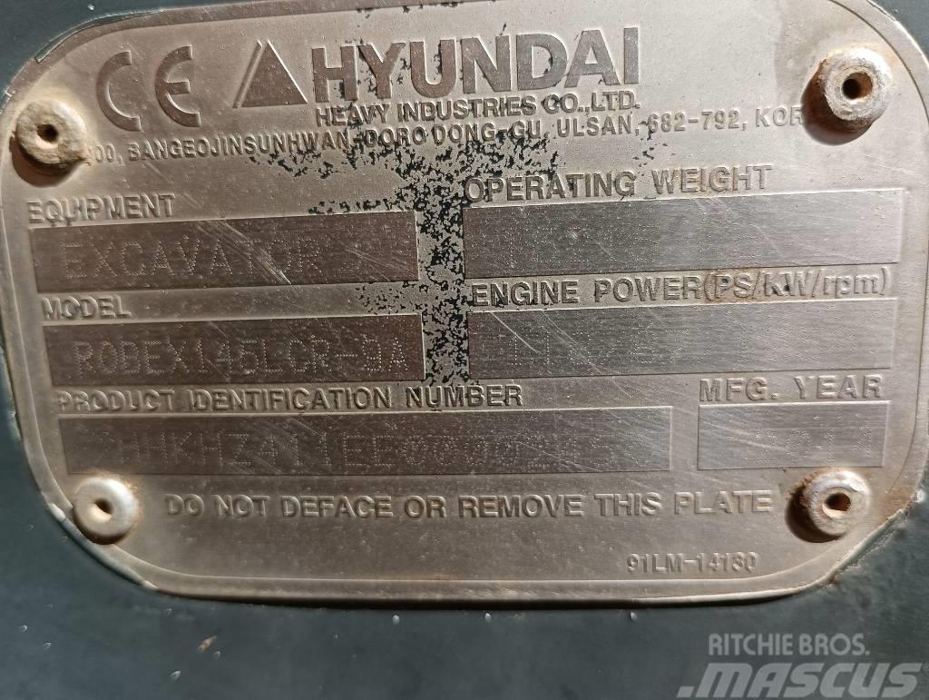 Hyundai R 145 Kāpurķēžu ekskavatori