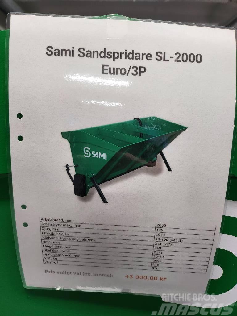 Sami Sandspridare SL 2000 euro / 3p  sms trima DEMO Smilšu un sāls kaisītāji